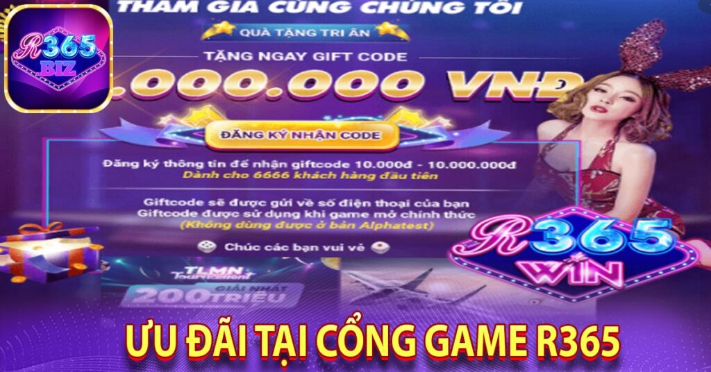 Một số ưu đãi thường gặp tại cổng game r365