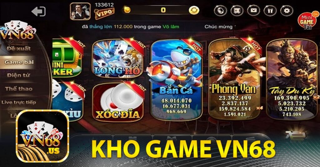 Kho game đa dạng và hấp dẫn