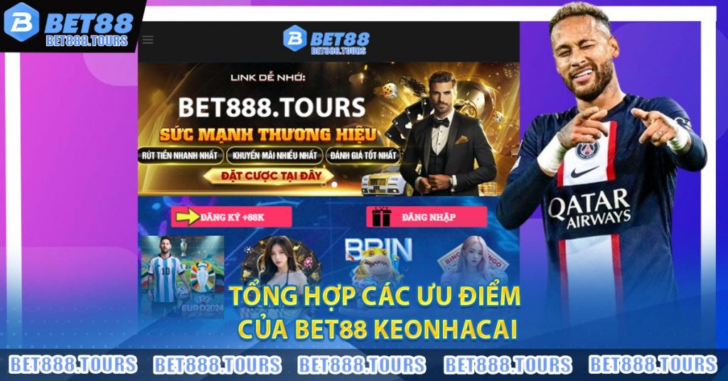 Tong hop cac uu diem cua Bet88 keonhacai